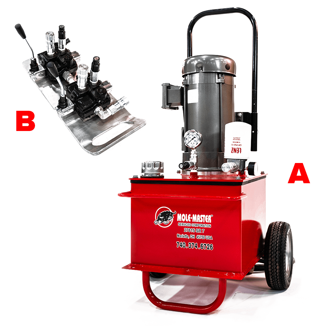 Junior 360&deg;&reg; H assembled with boom extended: hydraulic cutting head and sectional boom system