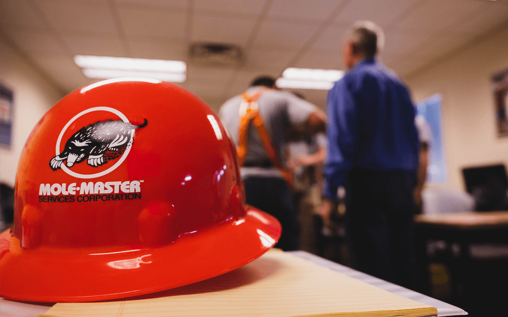 Safety training classroom with MSHA and OSHA curriculum: Mole&middot;Master&reg; crew certification